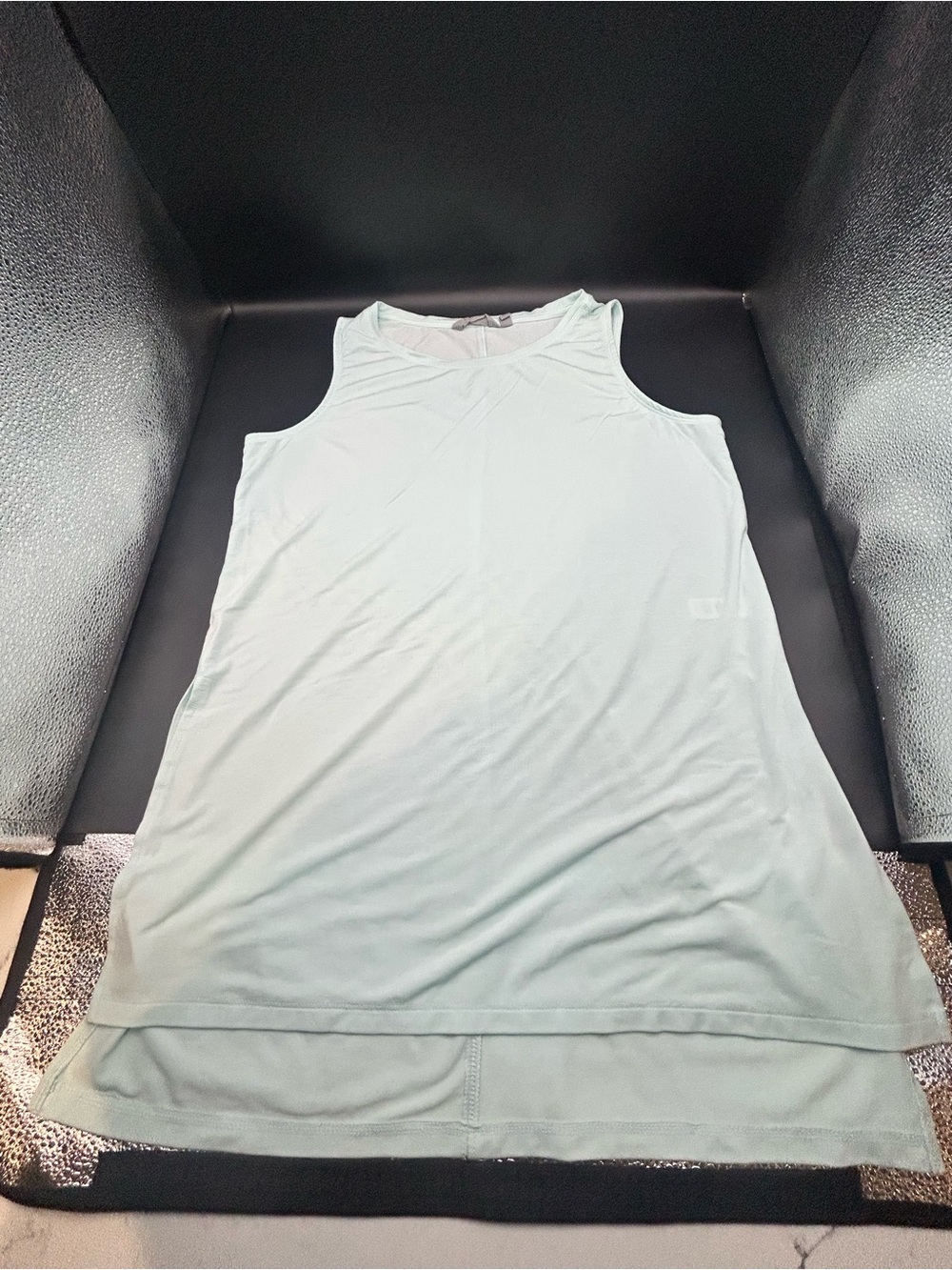 Athleta Mint Green Layered-Hem Tank Top Yoga Activewear